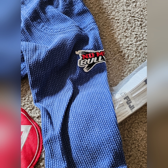 Gracie Barra Youth Y2 Brazilian Jujitsu Jacket Gi Blazer with Belt and Patches - Picture 9 of 12